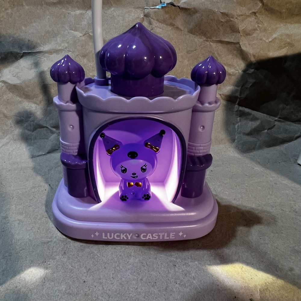 Lucky Castle LED Desk Lamp Purple Kawaii Castle Flower Night Light USB Powered - Picture 6 of 16